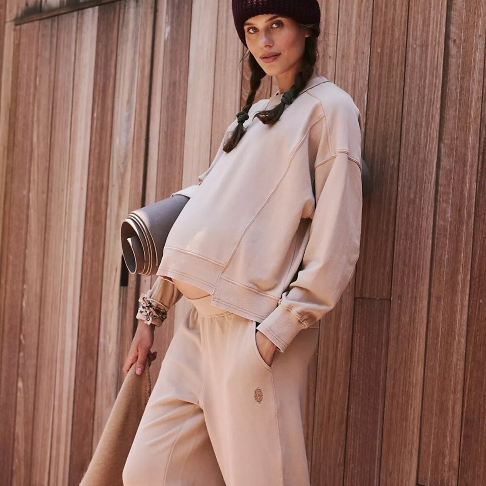 FP Movement by Free People tan/Cream Sweatshirt